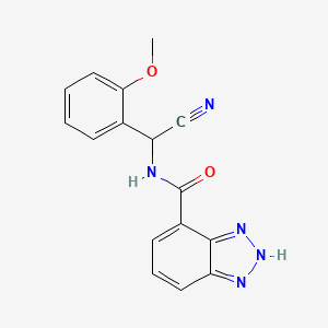 N-[cyano(2-methoxyphenyl)methyl]-1H-1,2,3-benzotriazole-7-carboxamide