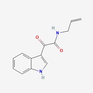 molecular formula C13H12N2O2 B2812046 N-allyl-2-(1H-indol-3-yl)-2-oxoacetamide CAS No. 100724-06-9