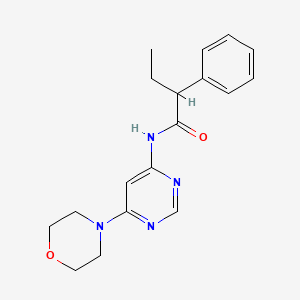 molecular formula C18H22N4O2 B2812103 N-(6-morpholinopyrimidin-4-yl)-2-phenylbutanamide CAS No. 1396859-35-0