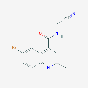 molecular formula C13H10BrN3O B2812105 6-bromo-N-(cyanomethyl)-2-methylquinoline-4-carboxamide CAS No. 1311683-35-8