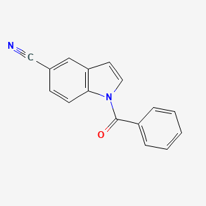 molecular formula C16H10N2O B2812132 1-Benzoyl-1H-indole-5-carbonitrile CAS No. 503829-96-7