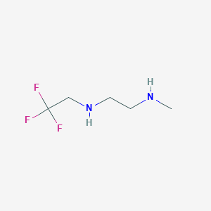 molecular formula C5H11F3N2 B2812163 N-Methyl-N'-2,2,2-trifluoroethyl ethylenediamine CAS No. 886500-07-8