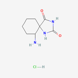 6-Amino-1,3-diazaspiro[4.5]decane-2,4-dione;hydrochloride