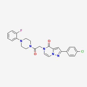 2-(4-chlorophenyl)-5-(2-(4-(2-fluorophenyl)piperazin-1-yl)-2-oxoethyl)pyrazolo[1,5-a]pyrazin-4(5H)-one