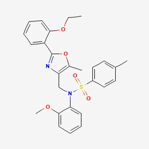 3-{1-[(3,4-dimethoxyphenyl)sulfonyl]piperidin-4-yl}-6-fluoroquinazolin-4(3H)-one