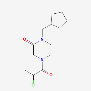 4-(2-Chloropropanoyl)-1-(cyclopentylmethyl)piperazin-2-one
