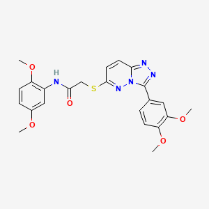 N-(2,5-dimethoxyphenyl)-2-((3-(3,4-dimethoxyphenyl)-[1,2,4]triazolo[4,3-b]pyridazin-6-yl)thio)acetamide