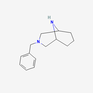 molecular formula C14H20N2 B2812207 3-Benzyl-3,9-diazabicyclo[3.3.1]nonane CAS No. 92373-56-3