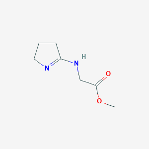 molecular formula C7H12N2O2 B2812228 Methyl (3,4-dihydro-2H-pyrrol-5-yl)glycinate CAS No. 749187-07-3