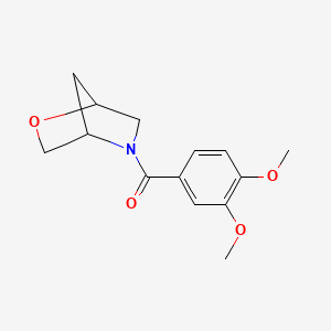 2-Oxa-5-azabicyclo[2.2.1]heptan-5-yl(3,4-dimethoxyphenyl)methanone