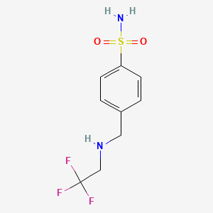 4-{[(2,2,2-Trifluoroethyl)amino]methyl}benzene-1-sulfonamide