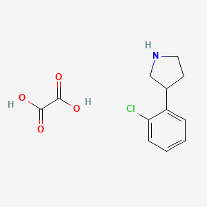 B2812282 3-(2-Chlorophenyl)pyrrolidine oxalate CAS No. 1217062-15-1; 49798-31-4