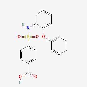 molecular formula C19H15NO5S B2812288 4-[(2-phenoxyphenyl)sulfamoyl]benzoic Acid CAS No. 1013559-24-4