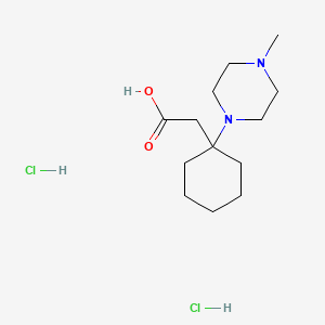 2-[1-(4-Methylpiperazin-1-yl)cyclohexyl]acetic acid dihydrochloride