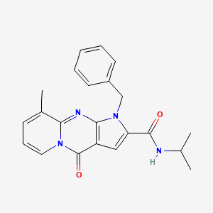 1-benzyl-N-isopropyl-9-methyl-4-oxo-1,4-dihydropyrido[1,2-a]pyrrolo[2,3-d]pyrimidine-2-carboxamide