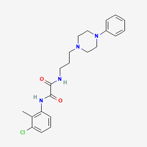 N1-(3-chloro-2-methylphenyl)-N2-(3-(4-phenylpiperazin-1-yl)propyl)oxalamide