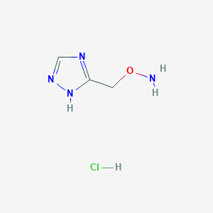 O-(1H-1,2,4-Triazol-5-ylmethyl)hydroxylamine;hydrochloride