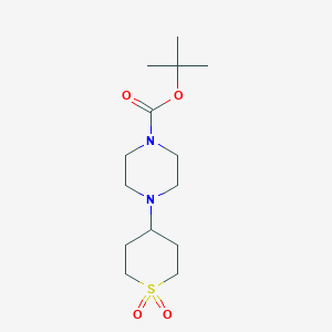 molecular formula C14H26N2O4S B2812391 tert-butyl 4-(1,1-dioxo-1??-thian-4-yl)piperazine-1-carboxylate CAS No. 939983-19-4