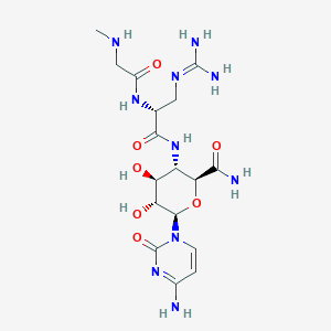 molecular formula C17H28N10O7 B028124 Bagougeramine A CAS No. 104840-35-9