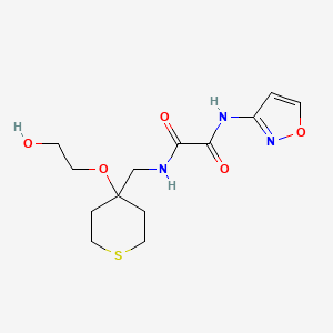 N1-((4-(2-hydroxyethoxy)tetrahydro-2H-thiopyran-4-yl)methyl)-N2-(isoxazol-3-yl)oxalamide