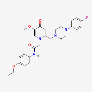 N-(4-ethoxyphenyl)-2-(2-((4-(4-fluorophenyl)piperazin-1-yl)methyl)-5-methoxy-4-oxopyridin-1(4H)-yl)acetamide