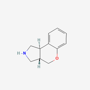 molecular formula C11H13NO B2812571 (3As,9bR)-1,2,3,3a,4,9b-hexahydrochromeno[3,4-c]pyrrole CAS No. 208994-28-9