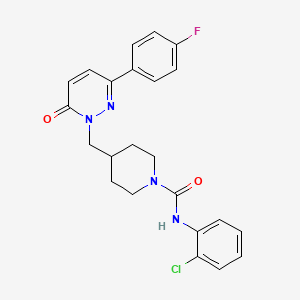 N-(2-chlorophenyl)-4-{[3-(4-fluorophenyl)-6-oxo-1,6-dihydropyridazin-1-yl]methyl}piperidine-1-carboxamide