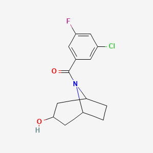 (3-Chloro-5-fluorophenyl)-(3-hydroxy-8-azabicyclo[3.2.1]octan-8-yl)methanone