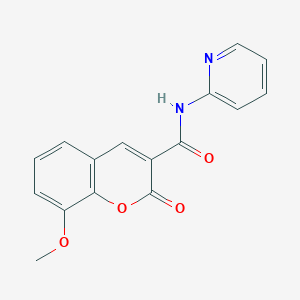 8-methoxy-2-oxo-N-(pyridin-2-yl)-2H-chromene-3-carboxamide