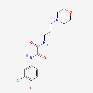 N1-(3-chloro-4-fluorophenyl)-N2-(3-morpholinopropyl)oxalamide