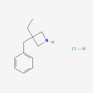 3-Benzyl-3-ethylazetidine;hydrochloride