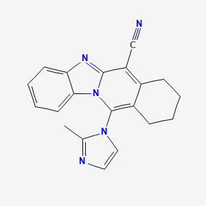 11-(2-methyl-1H-imidazol-1-yl)-7,8,9,10-tetrahydrobenzimidazo[1,2-b]isoquinoline-6-carbonitrile