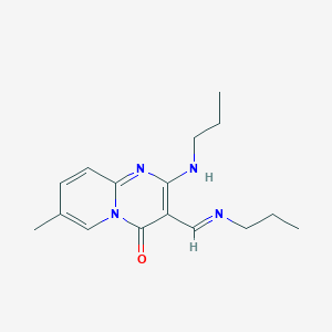 7-methyl-2-(propylamino)-3-[(1E)-(propylimino)methyl]-4H-pyrido[1,2-a]pyrimidin-4-one