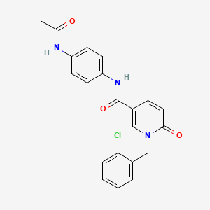 1-[(2-chlorophenyl)methyl]-N-(4-acetamidophenyl)-6-oxo-1,6-dihydropyridine-3-carboxamide