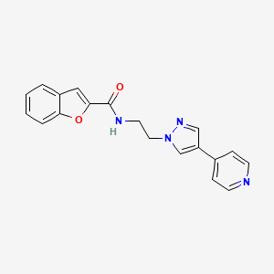 N-{2-[4-(pyridin-4-yl)-1H-pyrazol-1-yl]ethyl}-1-benzofuran-2-carboxamide