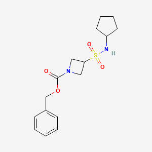 molecular formula C16H22N2O4S B2812627 Benzyl 3-(cyclopentylsulfamoyl)azetidine-1-carboxylate CAS No. 1461715-45-6