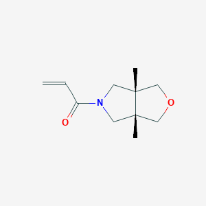 molecular formula C11H17NO2 B2812664 Rel-1-((3aR,6aS)-3a,6a-dimethyltetrahydro-1H-furo[3,4-c]pyrrol-5(3H)-yl)prop-2-en-1-one CAS No. 2176573-35-4