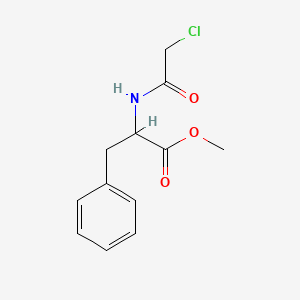 molecular formula C12H14ClNO3 B2812687 Methyl 2-[(chloroacetyl)amino]-3-phenylpropanoate CAS No. 106109-98-2