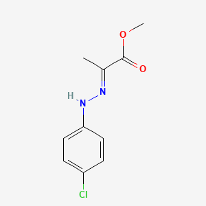 molecular formula C10H11ClN2O2 B2812705 methyl (2E)-2-[2-(4-chlorophenyl)hydrazinylidene]propanoate CAS No. 956903-52-9