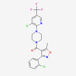 [3-(2-Chlorophenyl)-5-methyl-4-isoxazolyl]{4-[3-chloro-5-(trifluoromethyl)-2-pyridinyl]piperazino}methanone
