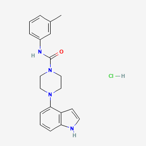 1-Piperazinecarboxamide,4-(1h-indol-4-yl)-n-(3-methylphenyl)-,hydrochloride