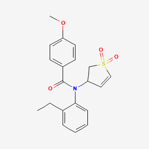 N-(1,1-dioxido-2,3-dihydrothiophen-3-yl)-N-(2-ethylphenyl)-4-methoxybenzamide