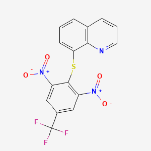 8-{[2,6-Dinitro-4-(trifluoromethyl)phenyl]sulfanyl}quinoline