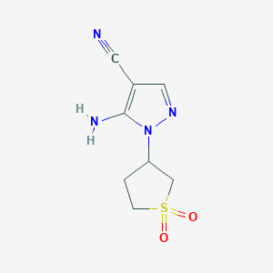 5-Amino-1-(1,1-dioxothiolan-3-yl)pyrazole-4-carbonitrile