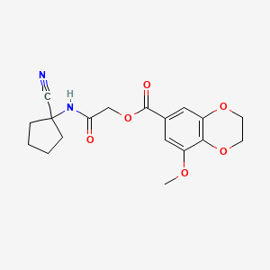 [2-[(1-Cyanocyclopentyl)amino]-2-oxoethyl] 5-methoxy-2,3-dihydro-1,4-benzodioxine-7-carboxylate