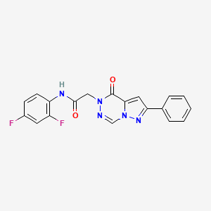 N-(2,4-difluorophenyl)-2-(oxo-8-phenylpyrazolo[1,5-d][1,2,4]triazin-1-yl)acetamide