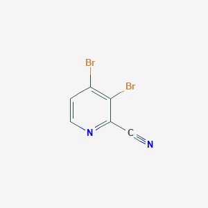 molecular formula C6H2Br2N2 B2812746 3,4-dibromopyridine-2-carbonitrile CAS No. 1381934-40-2