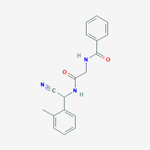 N-[2-[[Cyano-(2-methylphenyl)methyl]amino]-2-oxoethyl]benzamide