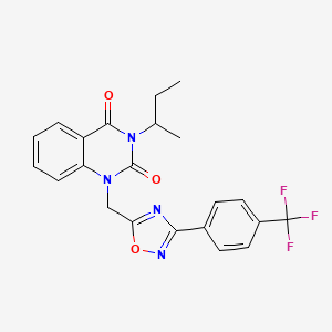 3-sec-butyl-1-({3-[4-(trifluoromethyl)phenyl]-1,2,4-oxadiazol-5-yl}methyl)quinazoline-2,4(1H,3H)-dione