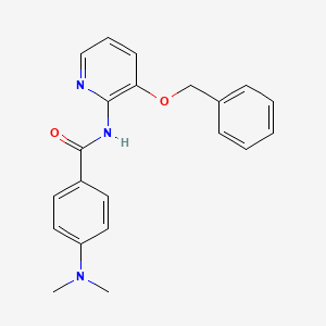 molecular formula C21H21N3O2 B2812758 N-[3-(benzyloxy)pyridin-2-yl]-4-(dimethylamino)benzamide CAS No. 1024368-25-9